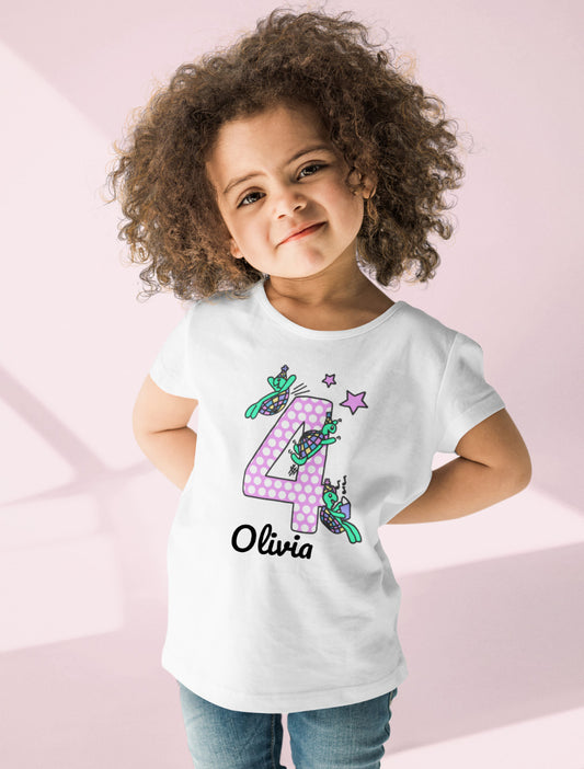Personalised Birthday T-shirt - Playful Tortoises