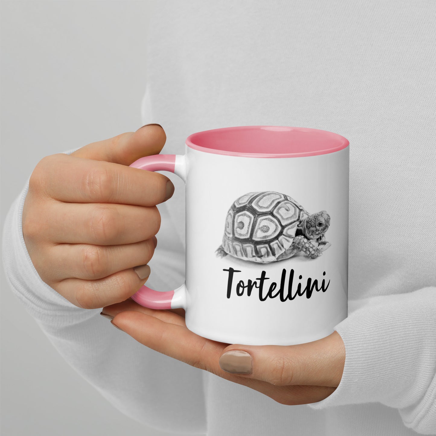 Personalised Monochrome Tortoise Mug