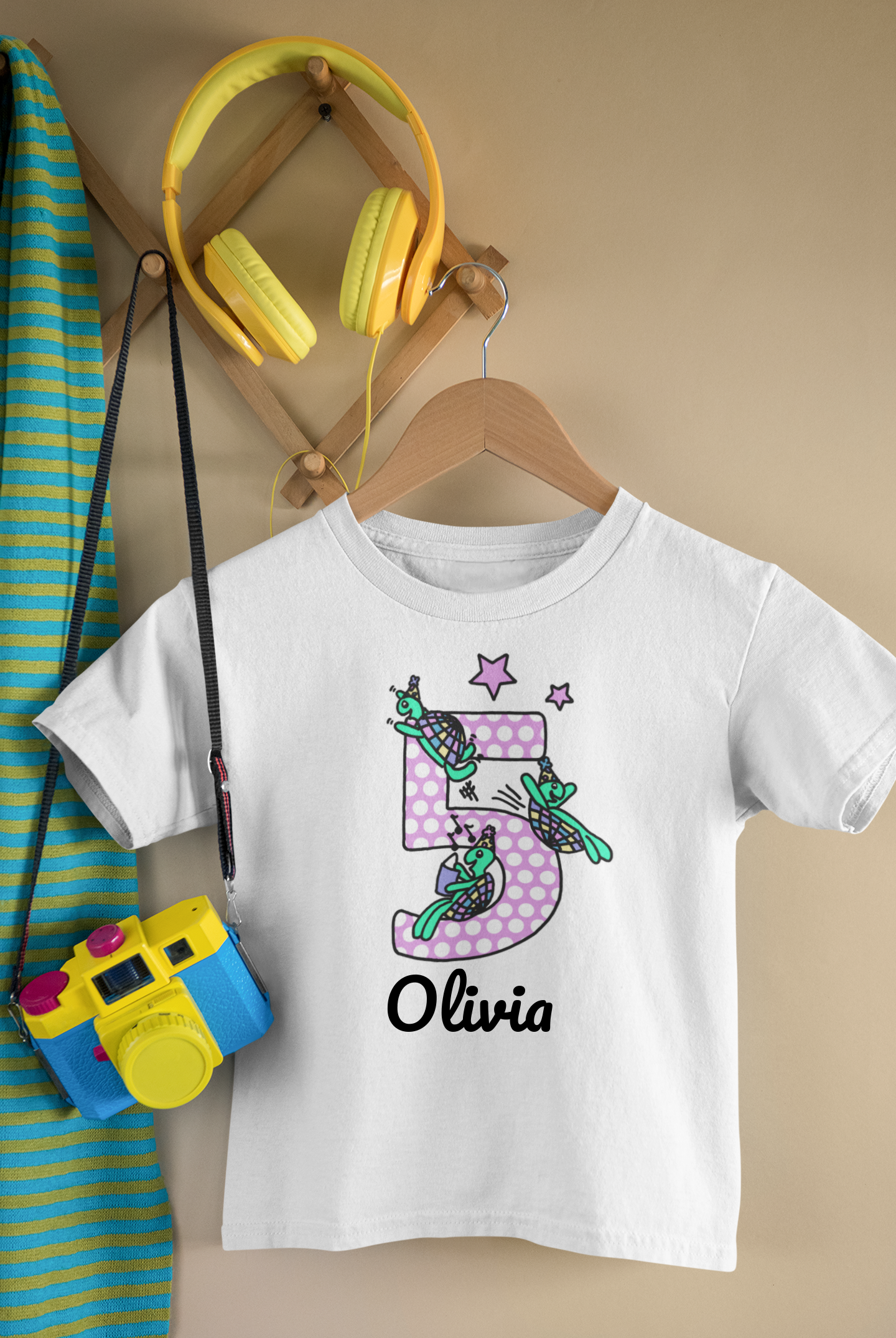 Personalised Birthday T-shirt - Playful Tortoises