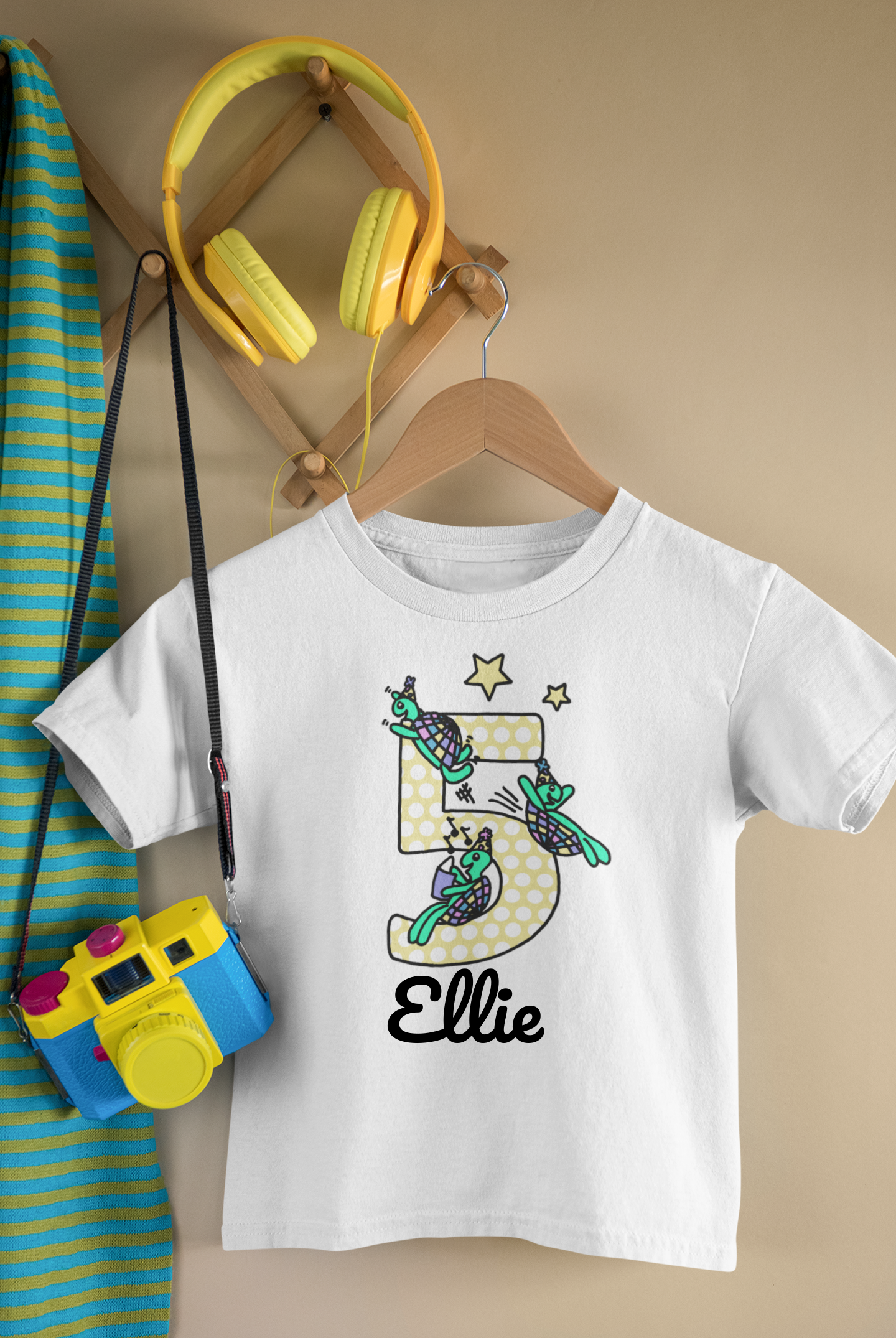 Personalised Birthday T-shirt - Playful Tortoises