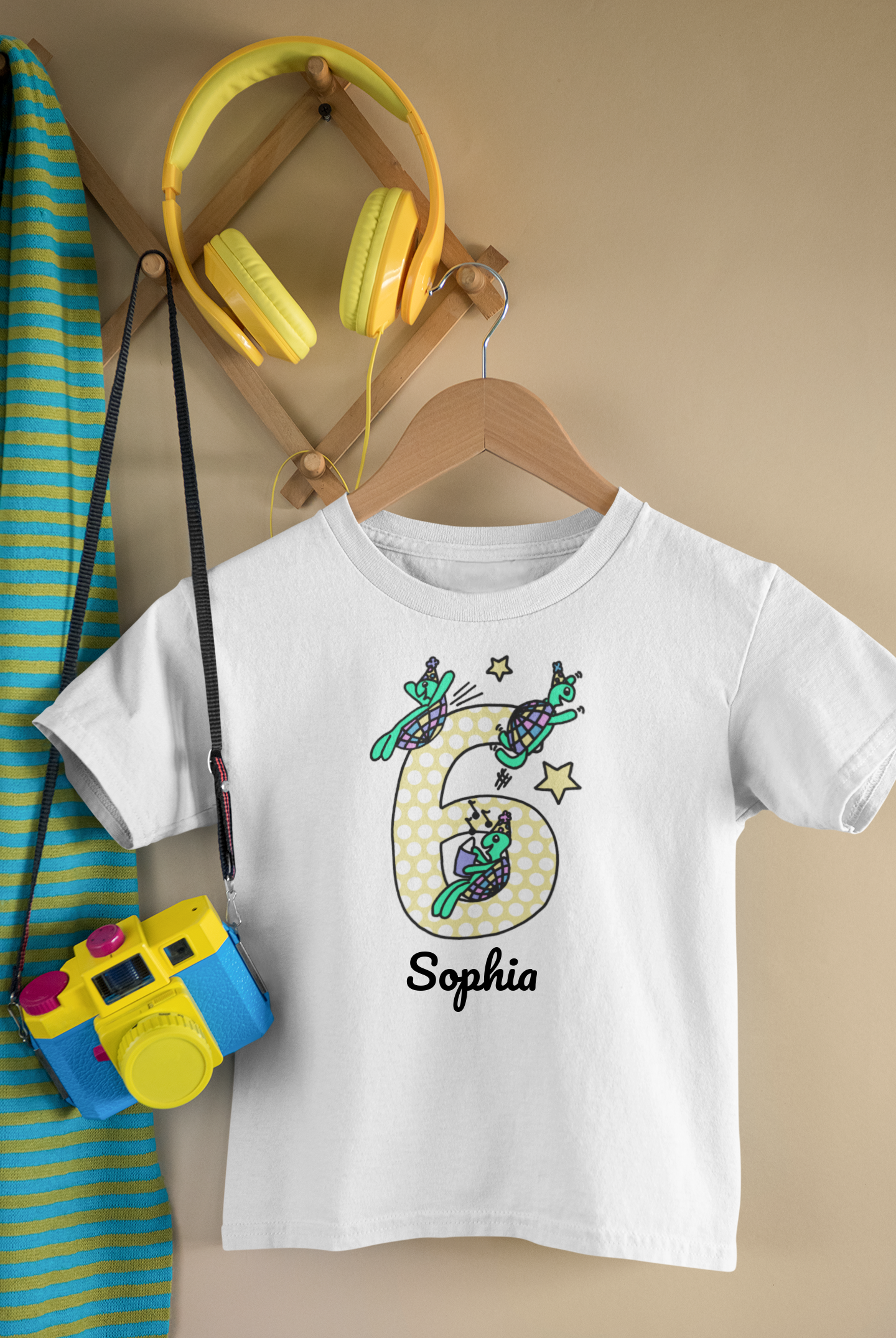 Personalised Birthday T-shirt - Playful Tortoises