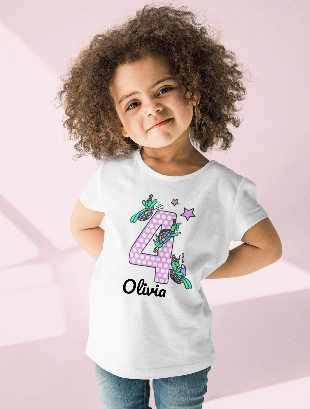 Personalised Birthday T-shirt - Playful Tortoises